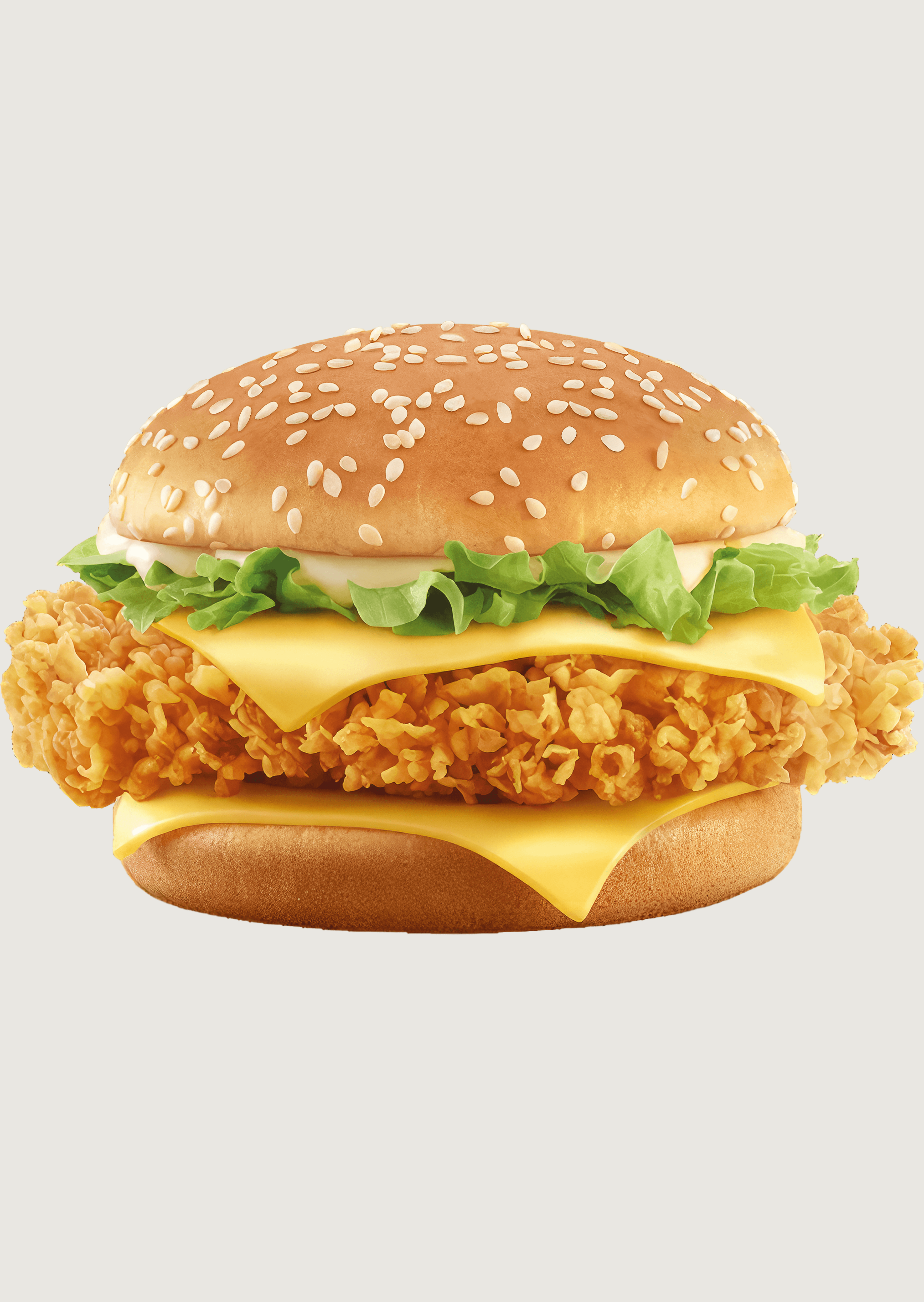 CC Fried Chicken Burger with Cheese
