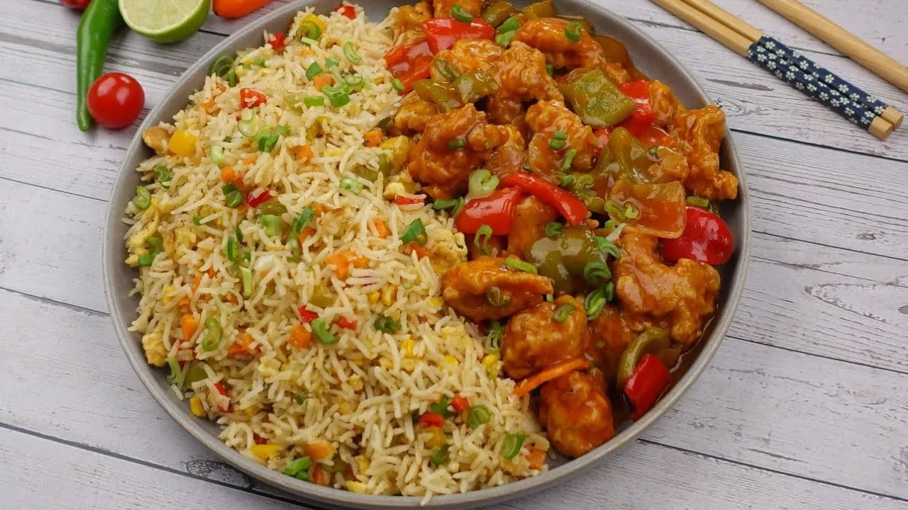 Chicken Fried Rice + Chicken Manchurian