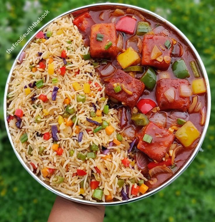 Fried Rice + Paneer Chilly / Manchurian